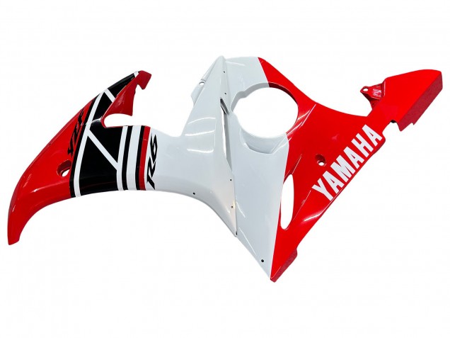 Compra Carenados Moto Yamaha YZF 600 R6 2005 - Blanco Rojo Negro Brillante