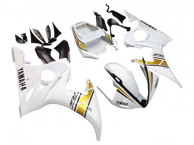Compra Carenados Moto Yamaha YZF 600 R6 2005 - Blanco Oro Negro