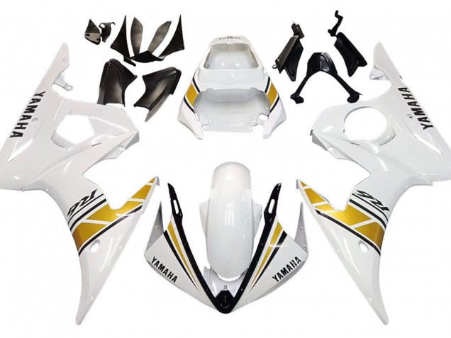 Compra Carenados Moto Yamaha YZF 600 R6 2005 - Blanco Oro Negro