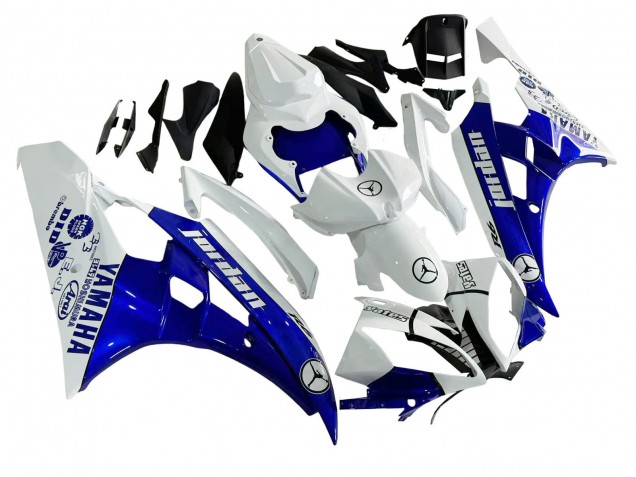 Compra Carenados Moto Yamaha YZF 600 R6 2006-2007 - Blanco Azul Jordan