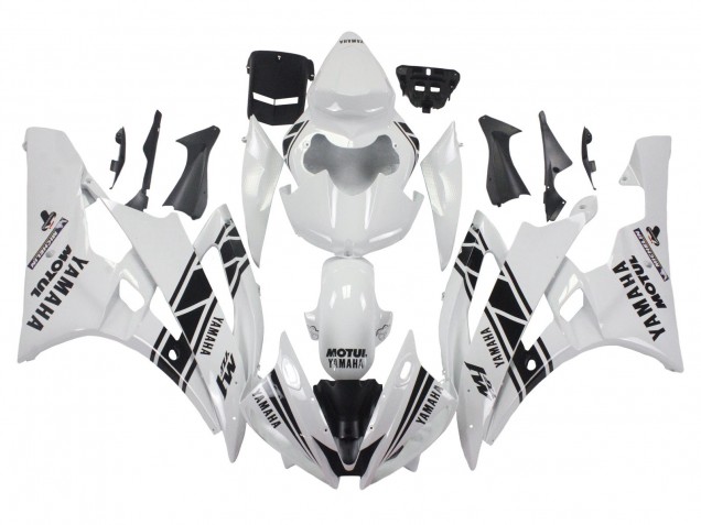 Compra Carenados Moto Yamaha YZF 600 R6 2006-2007 - Blanco Negro Brillante Motul Michelin