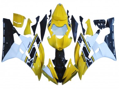 Compra Carenados Moto Yamaha YZF 600 R6 2006-2007 - Amarillo Blanco Negro Brillante Motul
