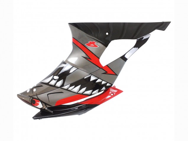 Compra Carenados Moto Yamaha YZF 600 R6 2008-2016 - Plata Negro Rojo Tiburón 4