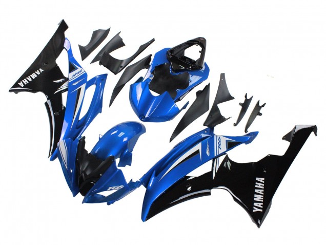 Compra Carenados Moto Yamaha YZF 600 R6 2008-2016 - Blanco Azul Negro Brillante