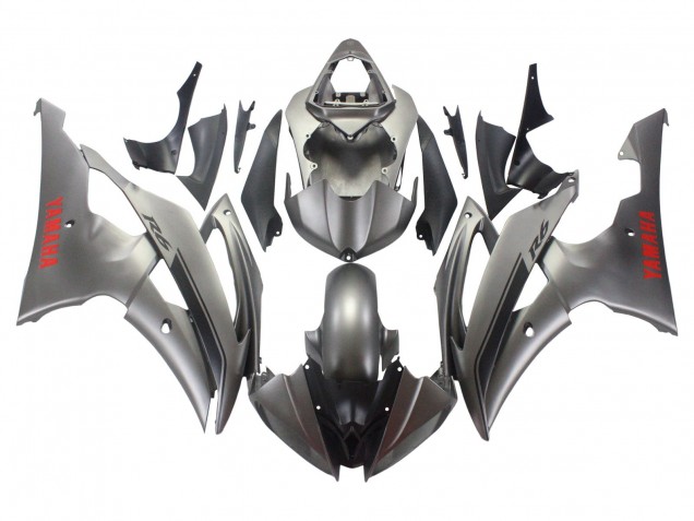 Compra Carenados Moto Yamaha YZF 600 R6 2008-2016 - Gris Mate Rojo Calcomanías