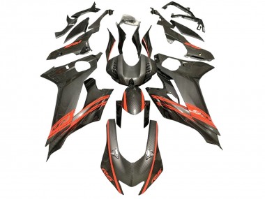 Compra Carenados Moto Yamaha YZF 600 R6 2017-2023 - Rojo Negro FibraCarbono Estilo