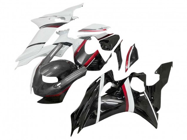 Compra Carenados Moto Yamaha YZF 600 R6 2017-2023 - Blanco Rojo Negro Brillante FibraCarbono Estilo