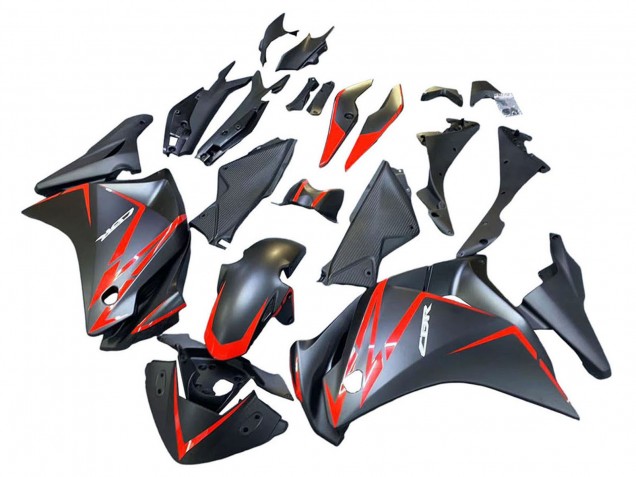 Compra Carenados Moto Honda CBR250RR 2011-2015 - Negro Mate Rojo Raya