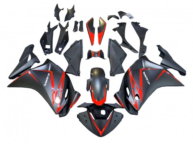 Compra Carenados Moto Honda CBR250RR 2011-2015 - Negro Mate Rojo Raya