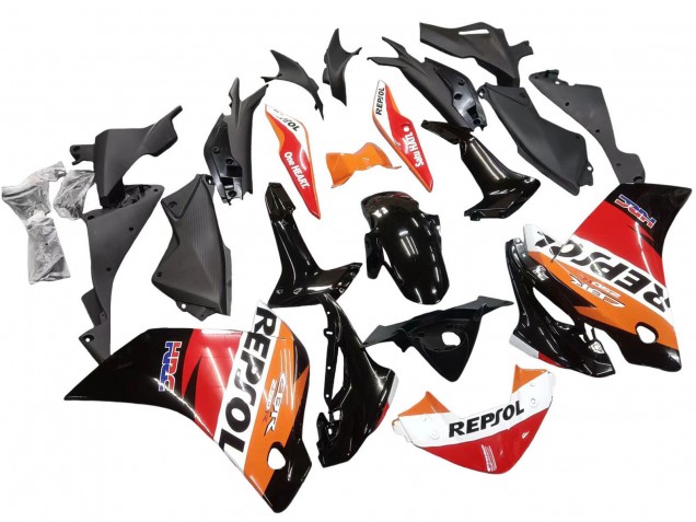 Compra Carenados Moto Honda CBR250RR 2011-2015 - Naranja Blanco Rojo Negro Lustroso HRC Repsol