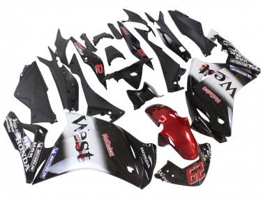 Compra Carenados Moto Honda CBR250RR 2011-2015 - Negro Brillante Blanco West Rojo HRC 62