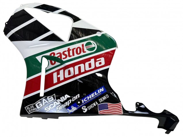 Compra Carenados Moto Honda VTR1000 2000-2006 - Blanco Rojo Verde Negro Brillante Castrol