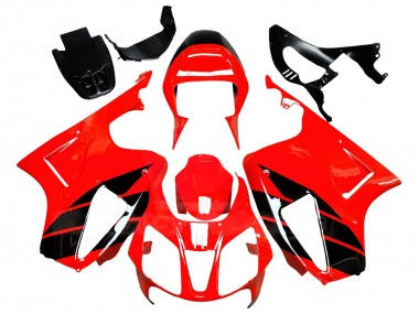 Compra Carenados Moto Honda VTR1000 2000-2006 - Rojo Negro Brillante Raya