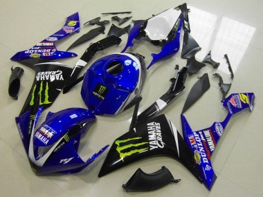 Compra Carenados Moto Yamaha YZF R1 2007-2008 - Blanco Azul Negro Verde Monstruo