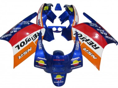 Compra Carenados Moto Honda NSR250R 1988-1989 - Naranja Blanco Rojo Azul Repsol