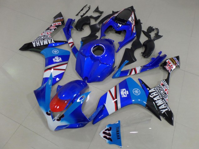 Compra Carenados Moto Yamaha YZF R1 2007-2008 - Azul Blanco Rojo Negro