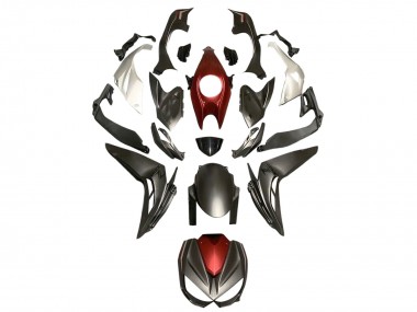 Compra Carenados Moto Kawasaki Z1000 2014-2019 - Plata Rojo Negro Mate