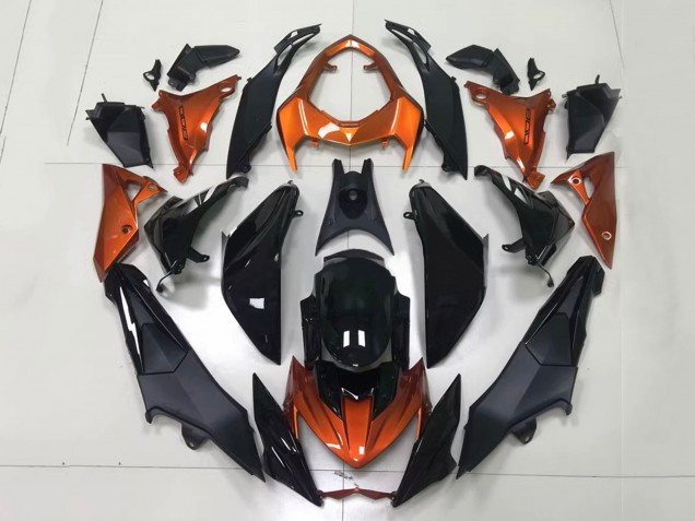 Compra Carenados Moto Kawasaki Z1000 2014-2019 - Naranja Negro Brillante Negro Mate