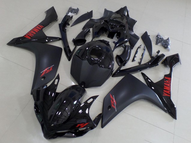 Compra Carenados Moto Yamaha YZF R1 2007-2008 - Negro Brillante Negro Mate Rojo