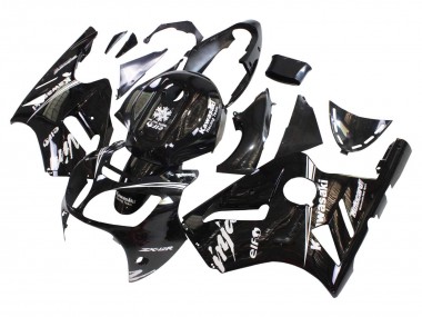Compra Carenados Moto Kawasaki ZX12R 2000-2001 - Negro Brillante Blanco Elf Nieve