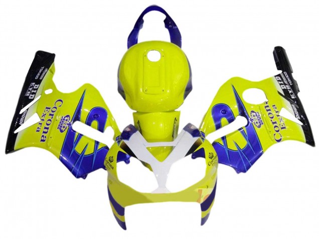 Compra Carenados Moto Kawasaki ZX12R 2002-2006 - Amarillo Blanco Azul Corona Extra