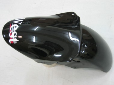 Compra Carenados Moto Kawasaki ZX9R 2000-2001 - Negro Brillante Blanco West