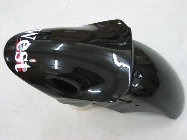 Compra Carenados Moto Kawasaki ZX9R 2000-2001 - Negro Brillante Blanco West