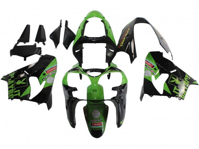 Compra Carenados Moto Kawasaki ZX9R 2000-2001 - Verde Negro Playboy DENSO