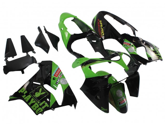 Compra Carenados Moto Kawasaki ZX9R 2000-2001 - Verde Negro Playboy DENSO