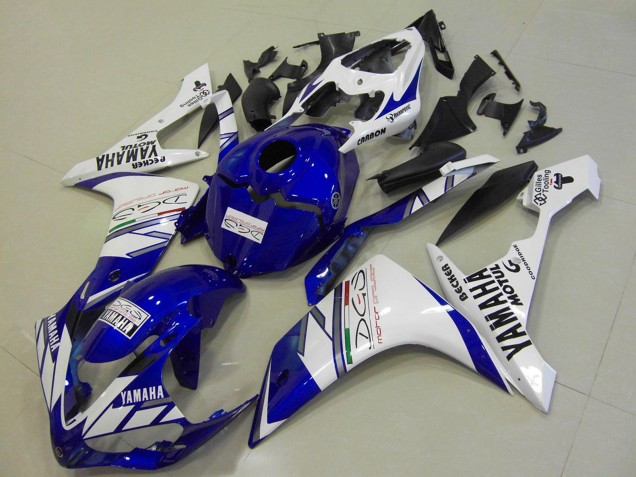 Compra Carenados Moto Yamaha YZF R1 2007-2008 - Blanco Azul Becker Motul