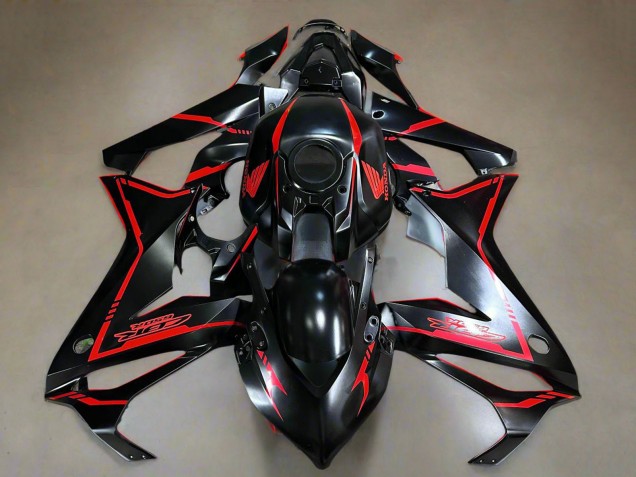 Compra Carenados Moto Honda CBR650R 2019-2020 - Negro Brillante Rojo Raya
