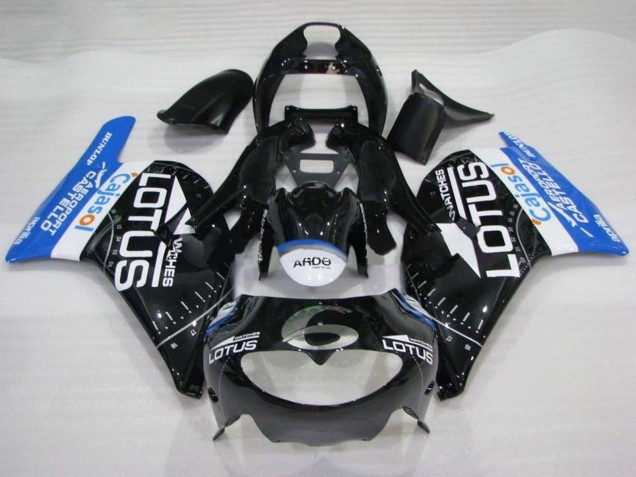 Compra Carenados Moto Aprilia RS250 1995-1997 - Negro Brillante Blanco Azul Lotus