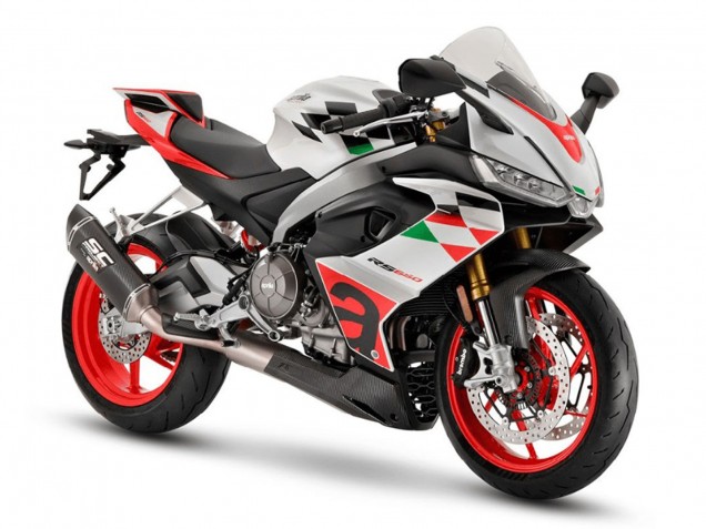 Compra Carenados Moto Aprilia RS660 2020-2024 - Blanco Rojo Negro FibraCarbono Verde