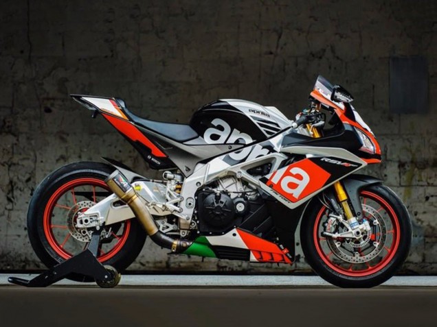 Compra Carenados Moto Aprilia RSV4 1000 2009-2015 - Negro Mate Plata Rojo Verde