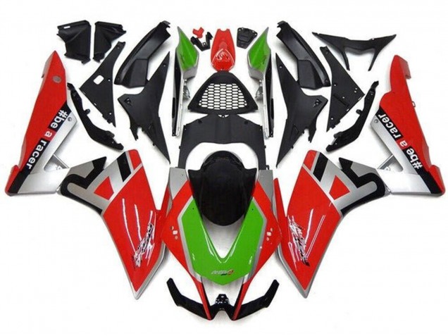Compra Carenados Moto Aprilia RSV4 1000 2009-2015 - Rojo Plata Verde Negro