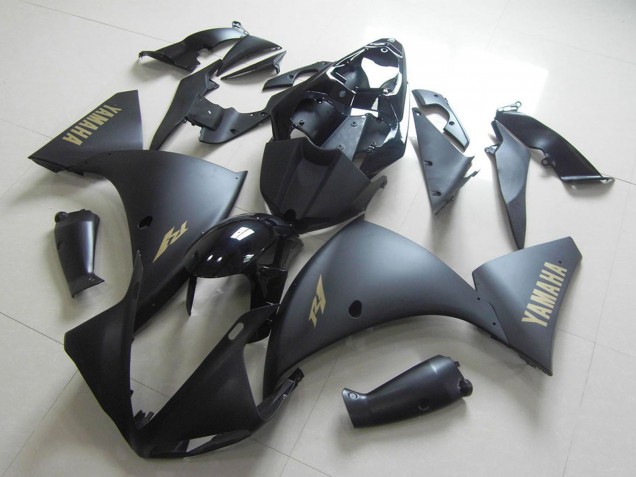 Compra Carenados Moto Yamaha YZF R1 2009-2011 - Negro Brillante Negro Mate Oro Calcomanías