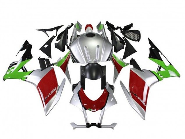 Compra Kits Carenado Moto Aprilia RSV4 1000 2016-2020 - Plata Rojo Negro Verde