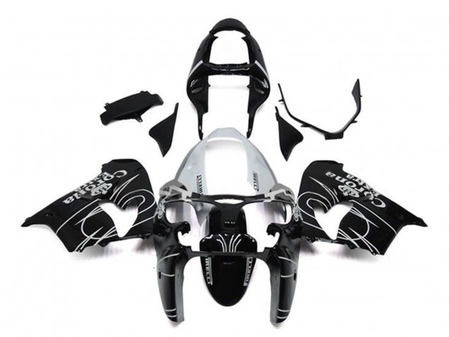 Compra Carenados Moto Kawasaki ZX9R 2002-2003 - Negro Brillante Blanco Corona Extra