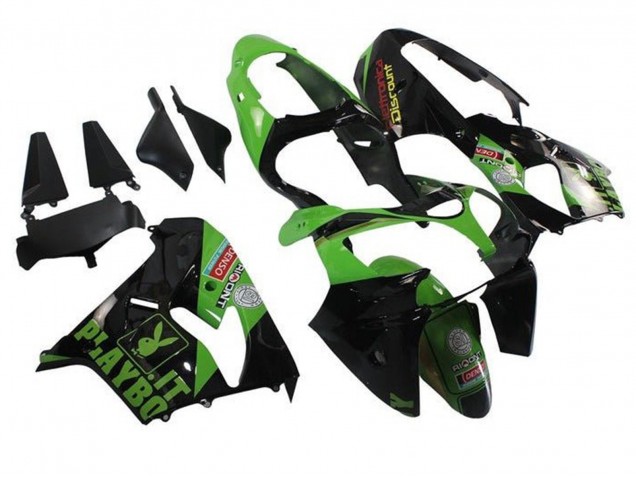 Compra Carenados Moto Kawasaki ZX9R 2002-2003 - Verde Negro Playboy