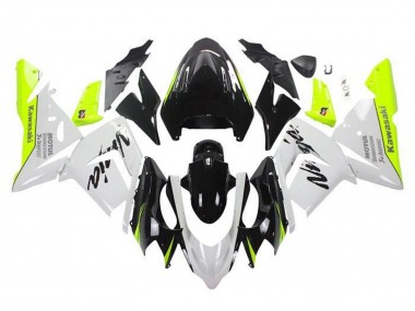 Compra Carenados Moto Kawasaki ZX10R 2004-2005 - Blanco Negro Neon Amarillo