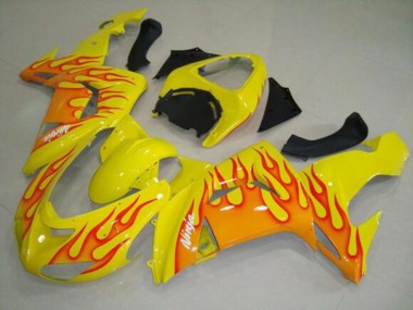 Compra Carenados Moto Kawasaki ZX10R 2006-2007 - Amarillo Naranja Llama