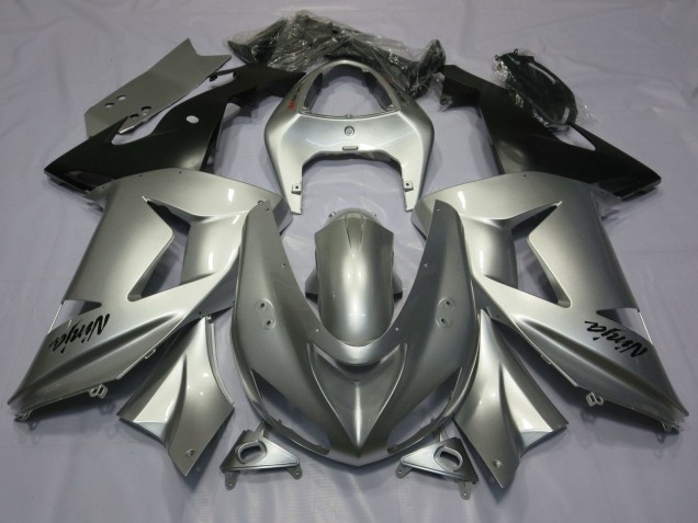 Compra Carenados Moto Kawasaki ZX10R 2006-2007 - Plata Negro Mate