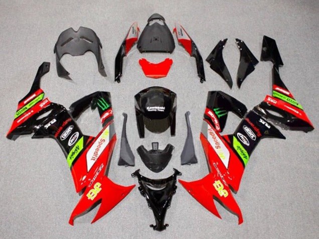 Compra Carenados Moto Kawasaki ZX10R 2008-2010 - Rojo Verde Negro Amarillo