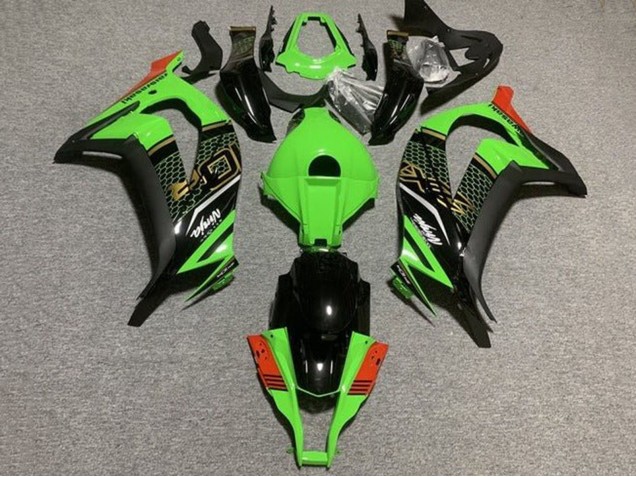 Compra Carenados Moto Kawasaki ZX10R 2011-2015 - Verde Negro Rojo Honeycomb