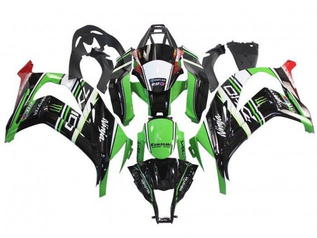 Compra Carenados Moto Kawasaki ZX10R 2011-2015 - Verde Negro Blanco Rojo Raya Monstruo