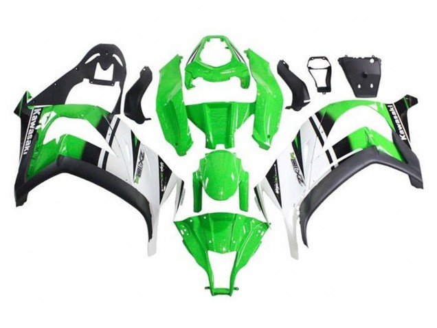 Compra Carenados Moto Kawasaki ZX10R 2011-2015 - Verde Blanco Negro Raya