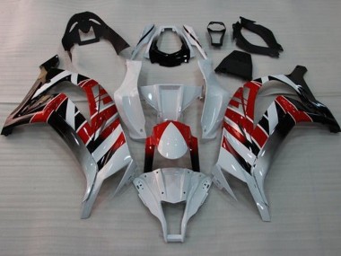 Compra Carenados Moto Kawasaki ZX10R 2011-2015 - Blanco Rojo Negro Raya