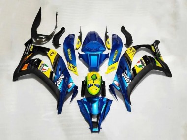 Compra Carenados Moto Kawasaki ZX10R 2016-2020 - Azul Amarillo Tiburón