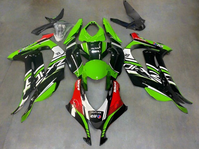Compra Carenados Moto Kawasaki ZX10R 2016-2020 - Verde Negro Rojo Blanco Elf