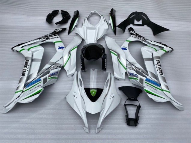 Compra Carenados Moto Kawasaki ZX10R 2016-2020 - Blanco Plata Verde Azul Negro Trick Star